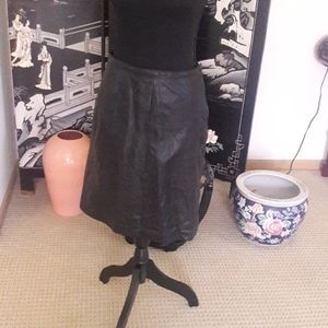 Black Leather Skirt Size 9/10
